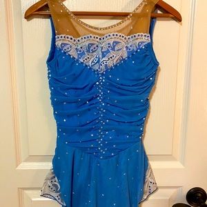 Blue Figure Skating Dress